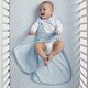preview thumbnail 2 of 5, TrueSleep Sleep Sack | 100% Organic Cotton | GOTS and Oeko-Tex 100 Certified | 2-Way Zipper |Large: 6-12 Months Blue