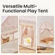 preview thumbnail 4 of 7, Tiny Land® Sweet Citrus Kid's Play Tent - Creamy white/pink