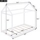 preview thumbnail 14 of 31, Twin Size Classic Wooden Wooden House Bed