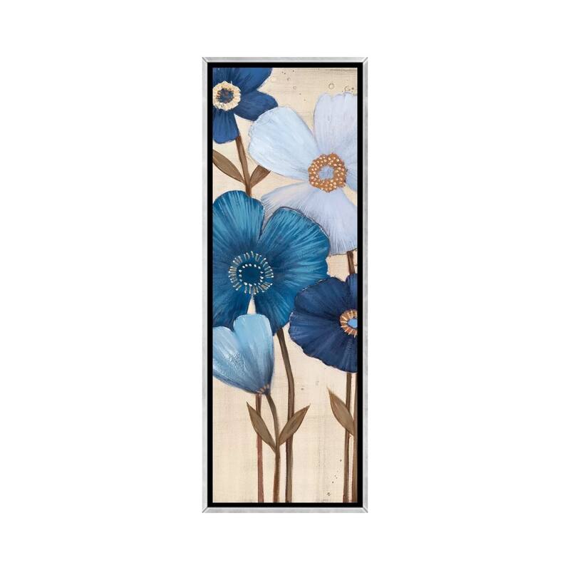 iCanvas "Fleurs Bleues I" by MAJA Framed