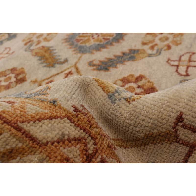 ECARPETGALLERY Hand-knotted Finest Agra Jaipur Ivory Wool Rug - 8'0 x 9'11