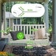 preview thumbnail 2 of 38, VEIKOUS 4 ft. Outdoor Wood Hanging Patio Porch Swing with Chains for 2 Person