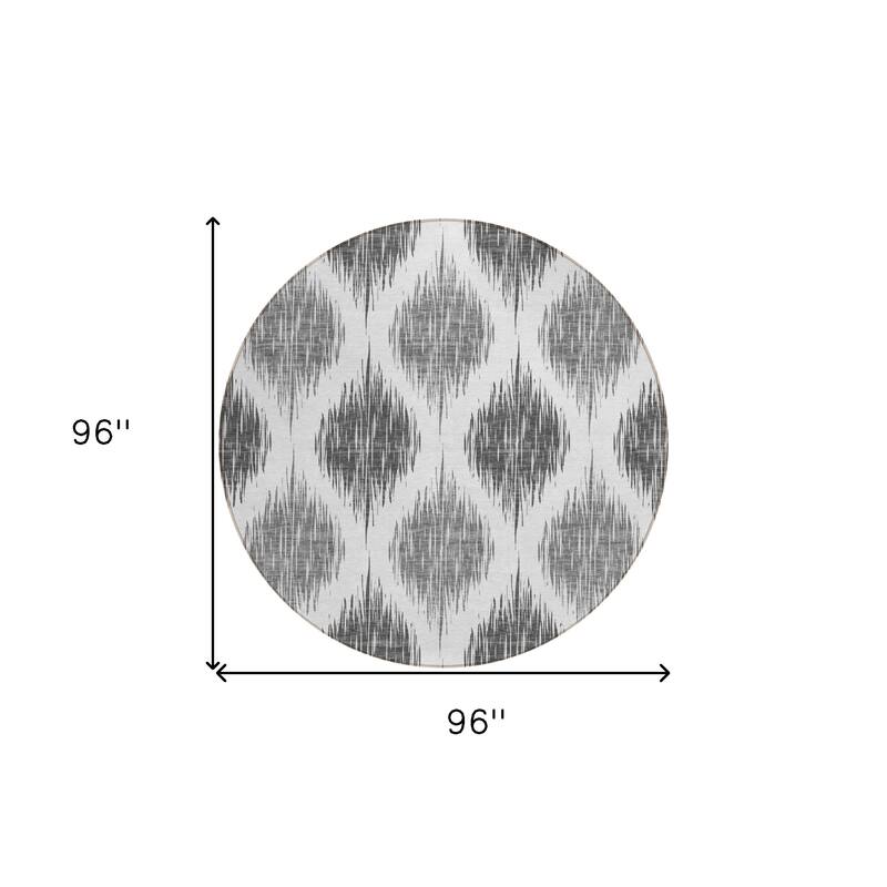 HomeRoots Ikat Transitional Rectangle Outdoor Rug