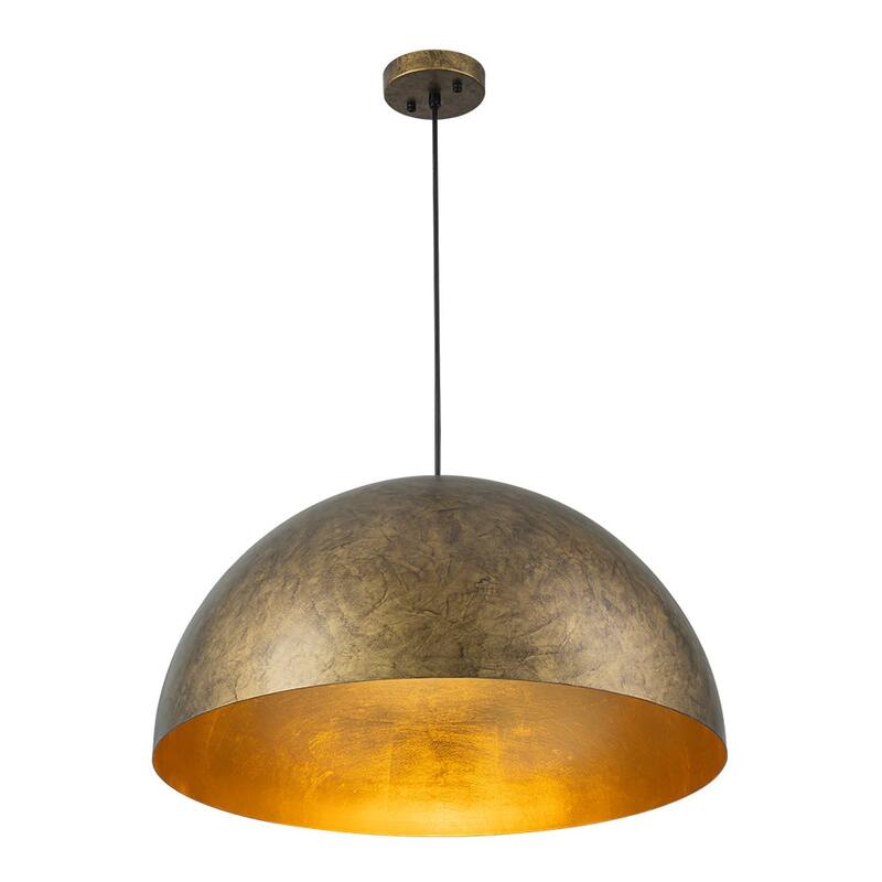 Industrial Oversized Metal Dome Pendant Light - Modern Farmhouse