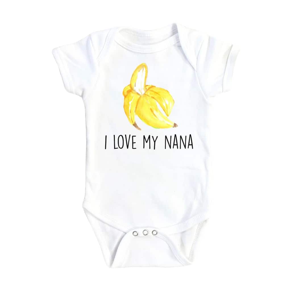 Banana Love Nana - Baby Boy Girl Clothes Infant Bodysuit Funny Cute Newborn