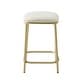 preview thumbnail 6 of 13, Bower Home Modern Gold Backless Upholstered Counter Stool (Set of 2)