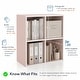 preview thumbnail 8 of 29, DH BASIC Modern Stackable Storage Organizer Bookcase with Doors