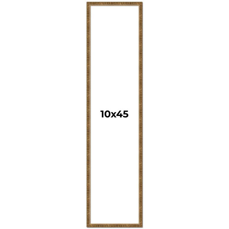 10x45 Frame Gold Solid Wood Picture Frame - Complete Modern Photo