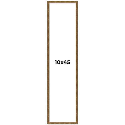 10x45 Frame Gold Solid Wood Picture Frame - Complete Modern Photo