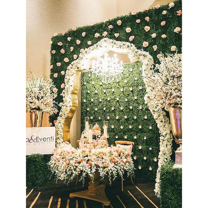 20"x20" Artificial Boxwood Hedge Greenery Panels - 48pc