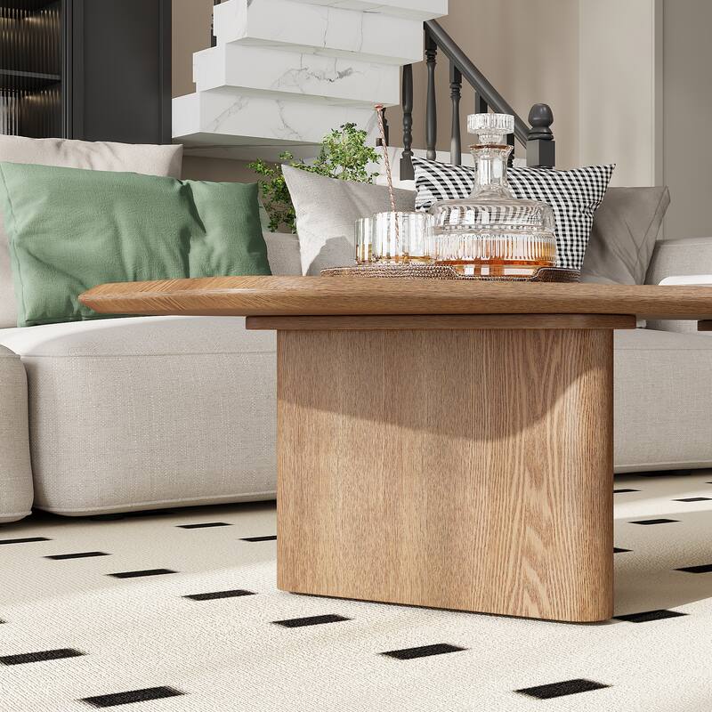 Wood Coffee Table, Rustic Sofa Table Accent Table, Handcrafted End Side Table for Living Room