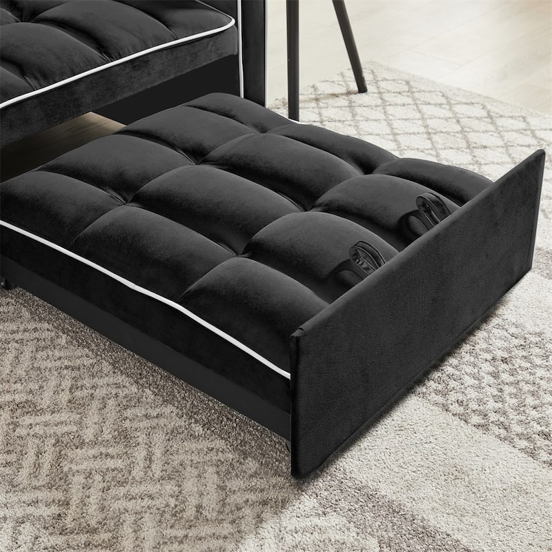 Three-in-one Sofa Bed Adjustable Back into a Sofa Recliner Single Bed