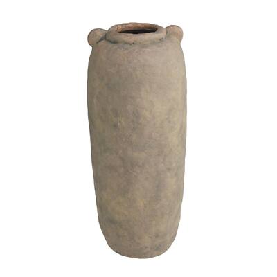 Ceramic Distressed Terracotta Decorative Vase - Brown - Roche River Decor