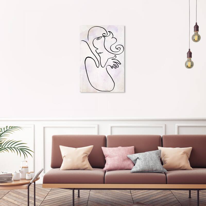 Wynwood Studio Canvas Abstract Face III Black and Modern & Contemporary Wall Art Canvas Print - 30 x 20