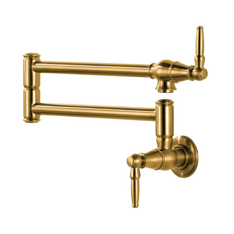 WOWOW Modern Retro Folding Filled Faucet - Brushed Gold