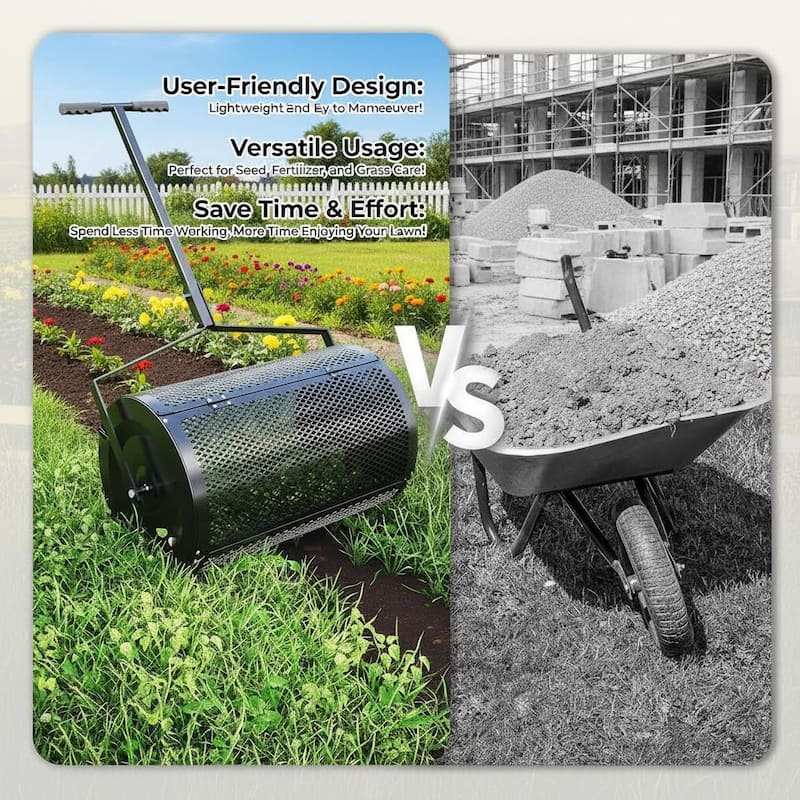 Metal Grid Compost Spreader, with Assembly Tools