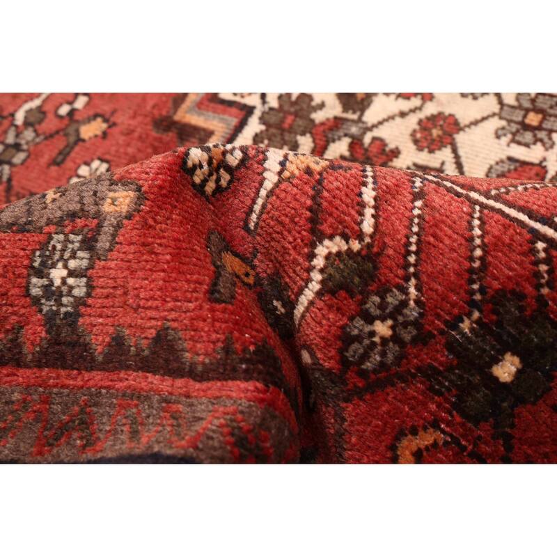 ECARPETGALLERY Hand-knotted Konya Anatolian Dark Red Wool Rug - 6'5 x 9'6
