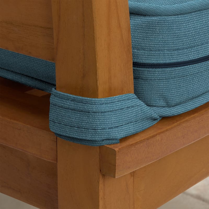 ARDEN Foam Outdoor Double Welted Bench Cushion, 48 x 18