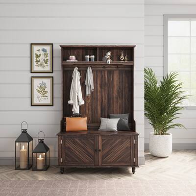 Hall Tree with 4 Hooks,for Entrance,Hallway
