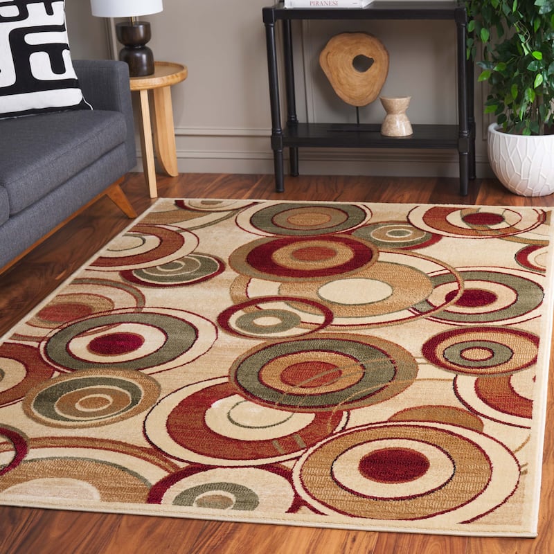 SAFAVIEH Lyndhurst Eartha Traditional Oriental Rug - 6' x 9' - Ivory/Multi