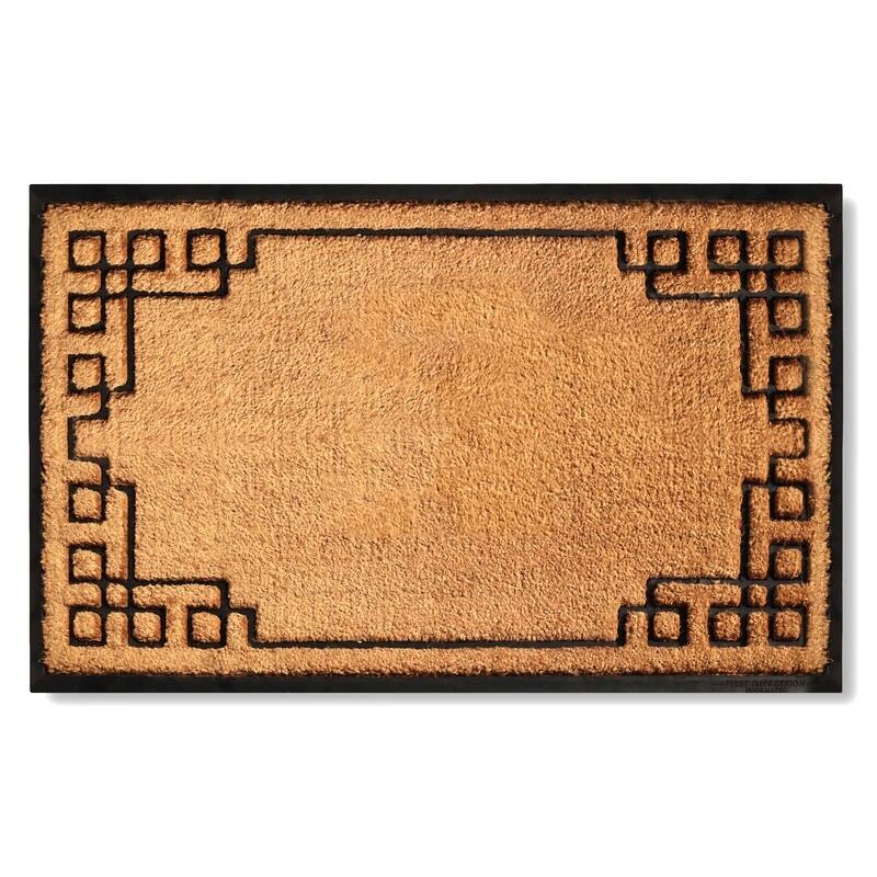 A1HC Natural Coir & Rubber Door Mat, Heavy Duty, Dirt Trapping, Long-Lasting Entrance Doormats,Thick & Durable Outdoor Entry Mat - 30" X 48"