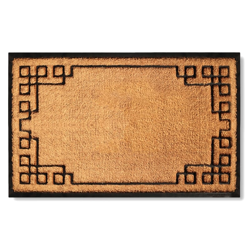 A1HC Natural Coir & Rubber Door Mat, Heavy Duty, Dirt Trapping, Long-Lasting Entrance Doormats,Thick & Durable Outdoor Entry Mat
