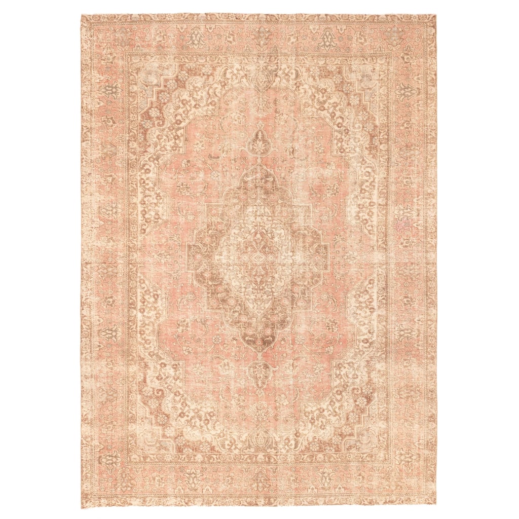 ECARPETGALLERY Hand-knotted Antalya Vintage Dark Copper Wool Rug - 8'4 x 11'6