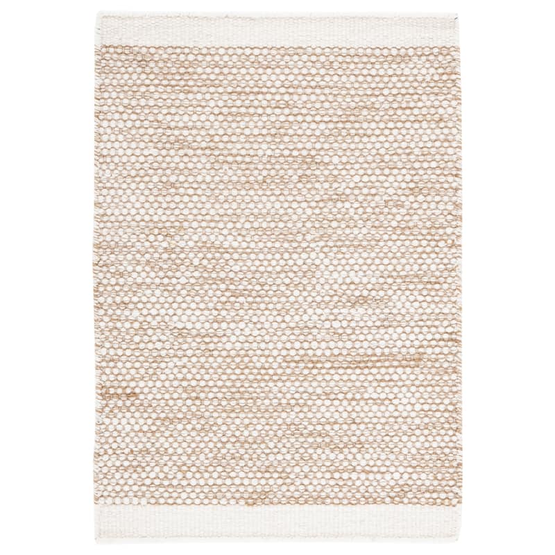 SAFAVIEH Handmade Natura Ludmila Farmhouse Wool Rug - 3' x 5' - Taupe/Ivory