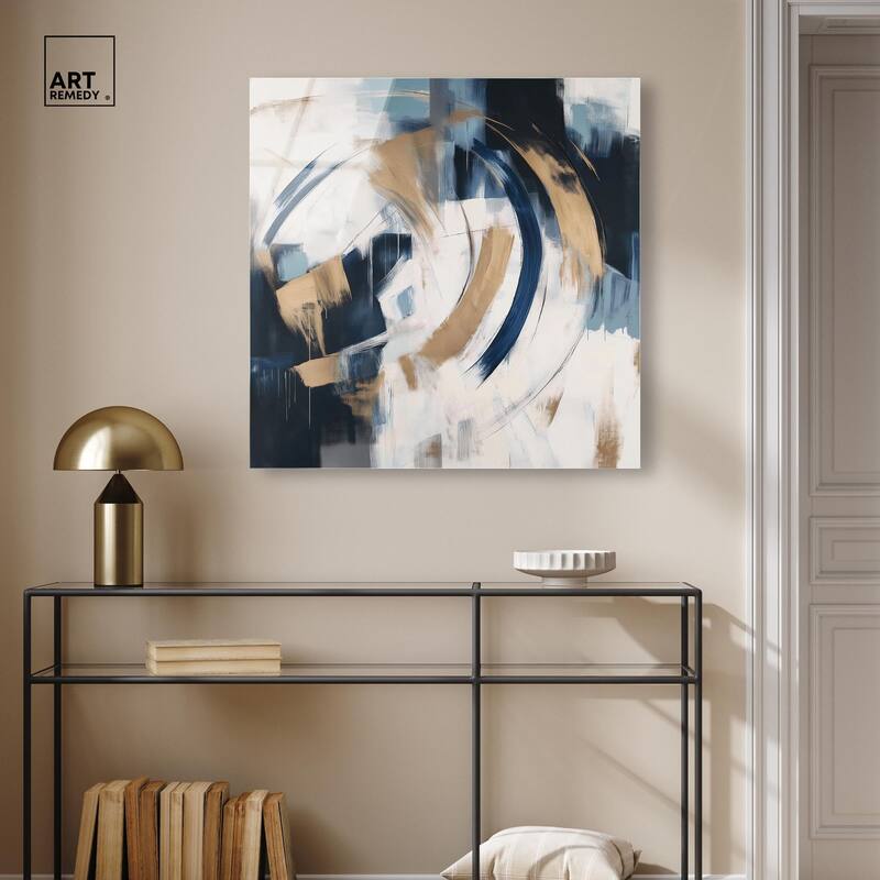 Golden Vortex I Acrylic by Art Remedy, Ready to Hang