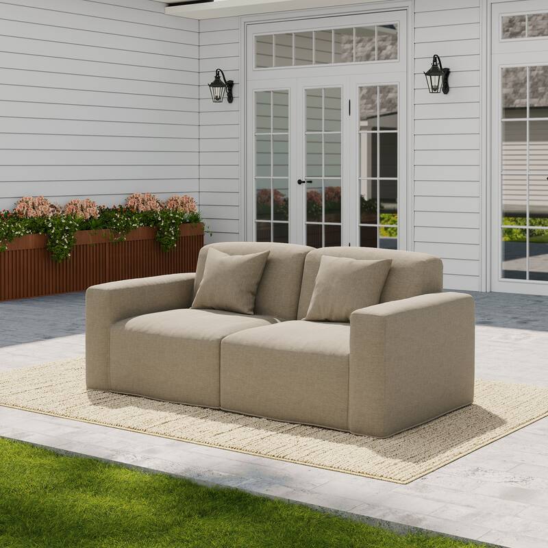 No Assembly Couch Outdoor Patio Modular Sofa
