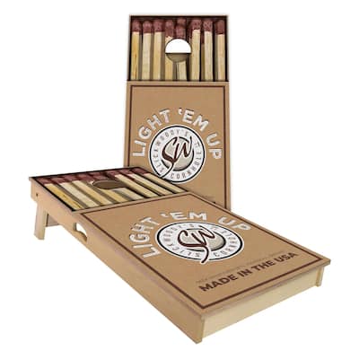 Light Em Up Outdoor Cornhole Board Set