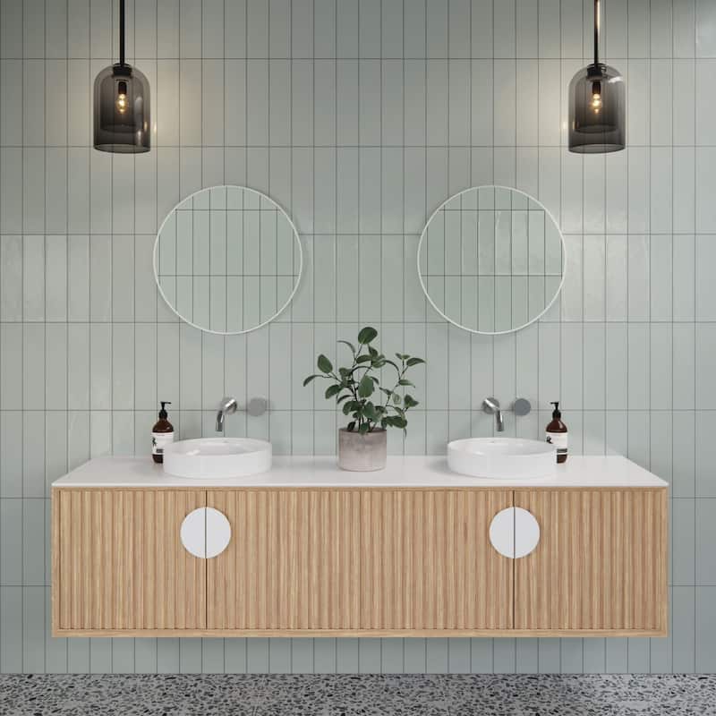 Glass Warehouse MF-R-20 Leia 20" Diameter Contemporary Circular Framed