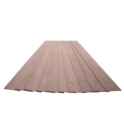 16 Sq Ft Pine Wood Wall Panels Peel & Stick Wooden Planks Brown