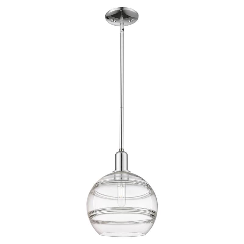 Innovations Lighting Endless Possibilities Arcadia - Rochester - 1 Light 10" Stem Hung Mini Pendant - Clear/Polished Chrome