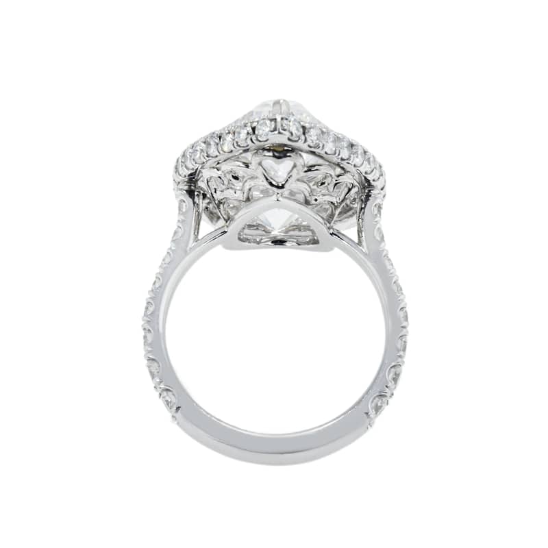 House Of Leon Platinum 13.03ct Pear Diamond Engagement Ring 15.03ctw GIA