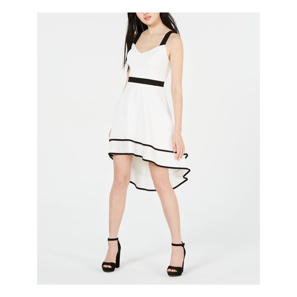 white hi lo dress