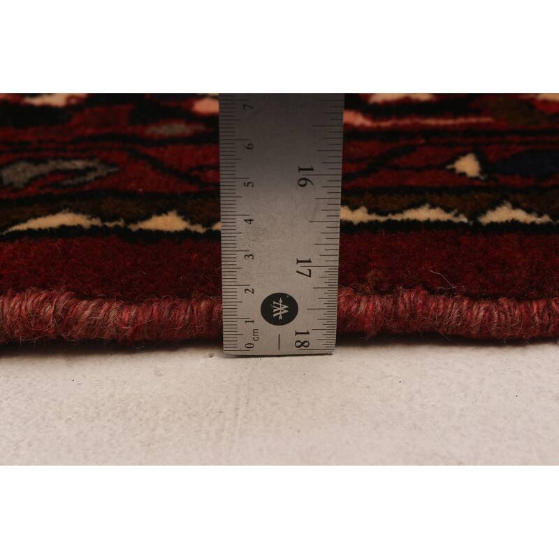 ECARPETGALLERY Hand-knotted Andelz Red Wool Rug - 4'1 x 13'9