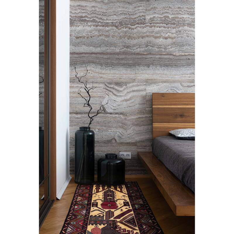 ECARPETGALLERY Hand-knotted Teimani Cream Wool Rug - 3'5 x 7'1