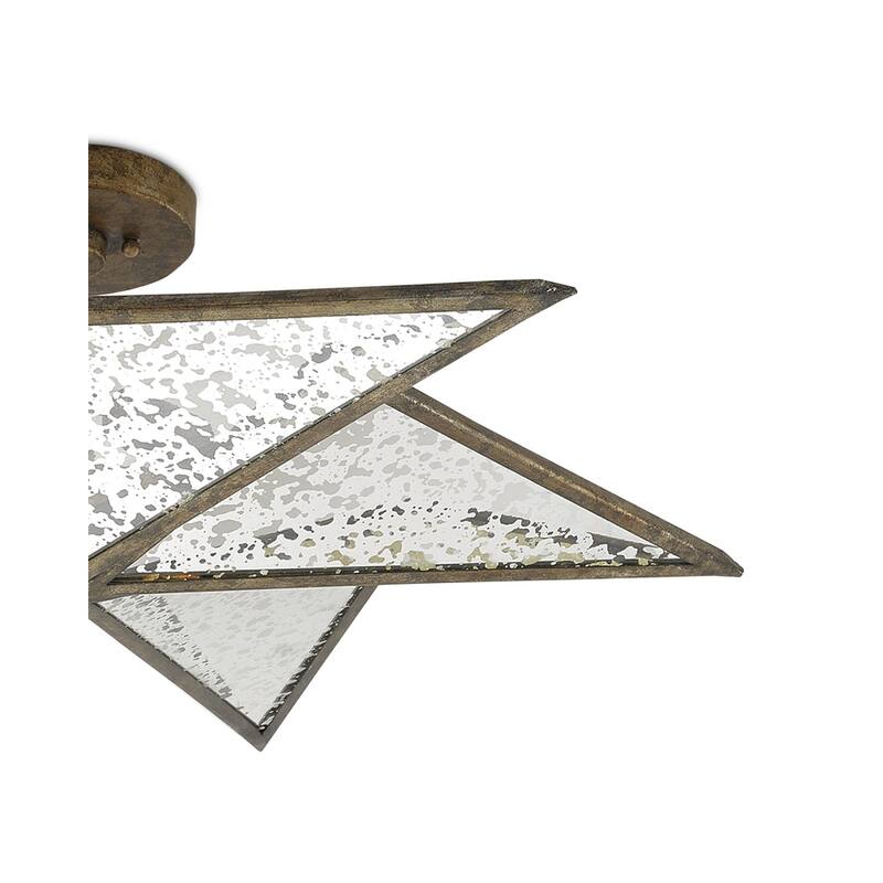 Currey & Company Stargazer Bronze Semi-Flush Mo - 10"h x 30"dia