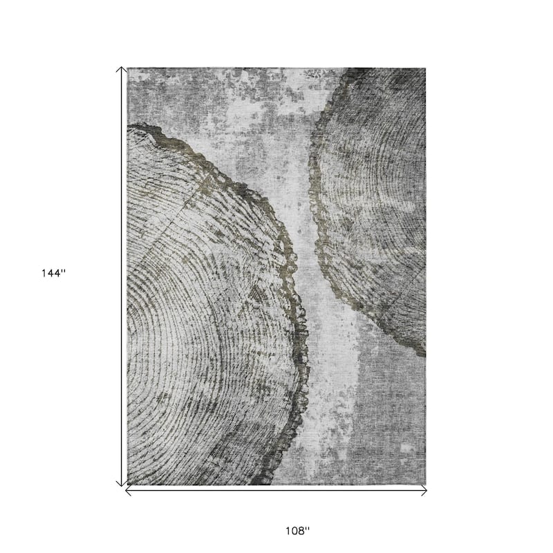 HomeRoots Abstract Transitional Rectangle Outdoor Rug
