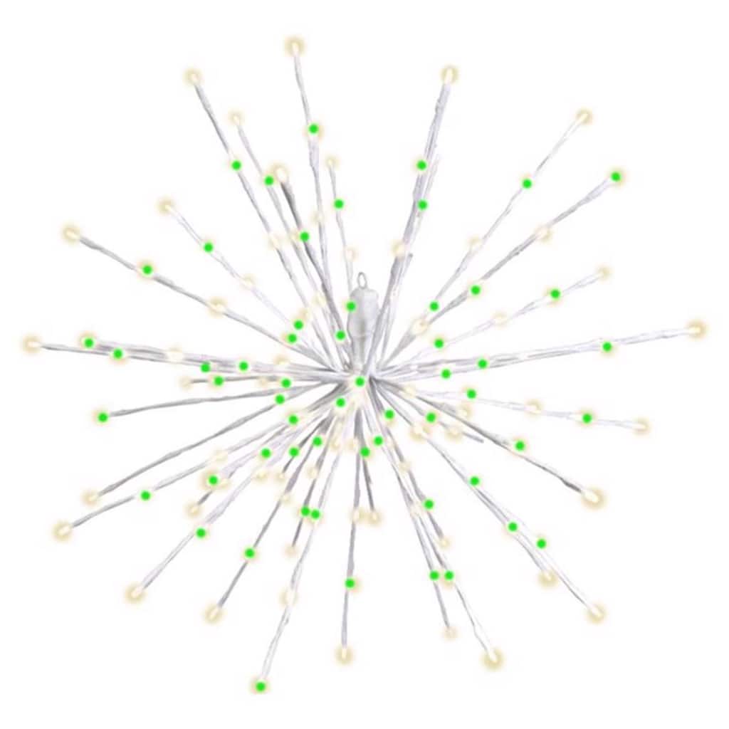 Celebrations LED Green/White Starlight Burst 16 in. Hanging Decor - Green