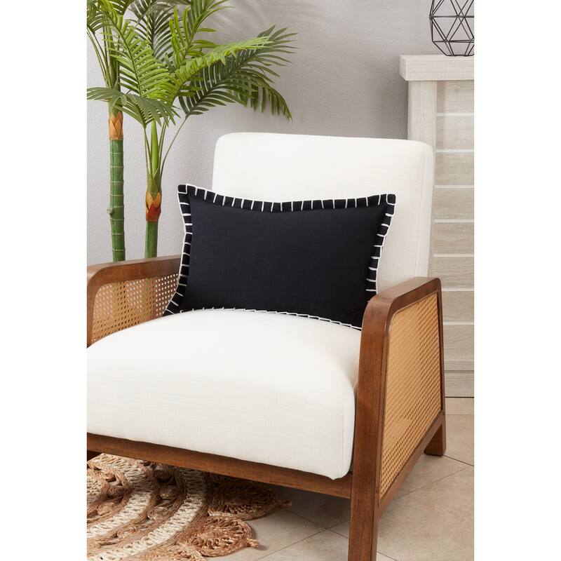Simple Elegance Chunky Whip Stitch Throw Pillow
