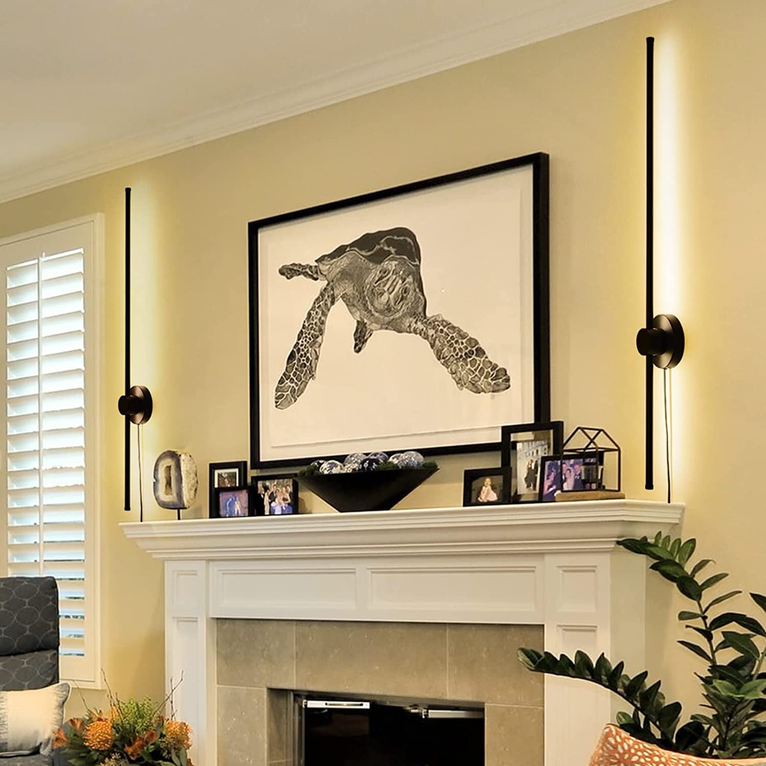Plug in wall sconce store set of 2