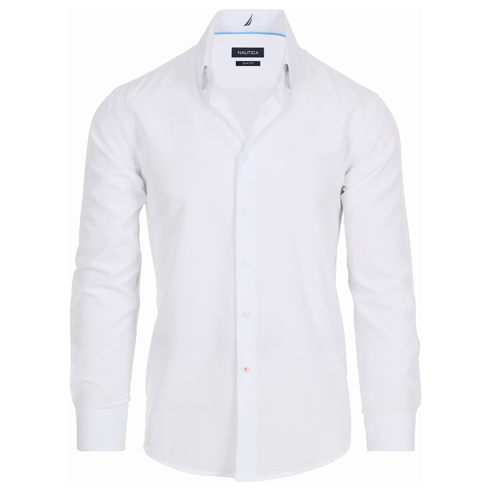 nautica white dress shirt Nautica-Bright And Mariner Blue Pin Striped Pure Luxurious Linen The Nautica brand is known for its high Nautica Nautica Dress Shirt Mens