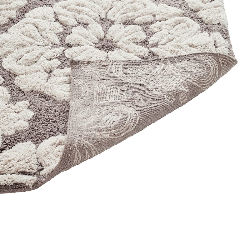 Better Trends Medallion Collection 100% Cotton 3-Pc Set Bathroom Rugs-Soft & Super Absorbent, Non-Skid Latex, Machine Washable
