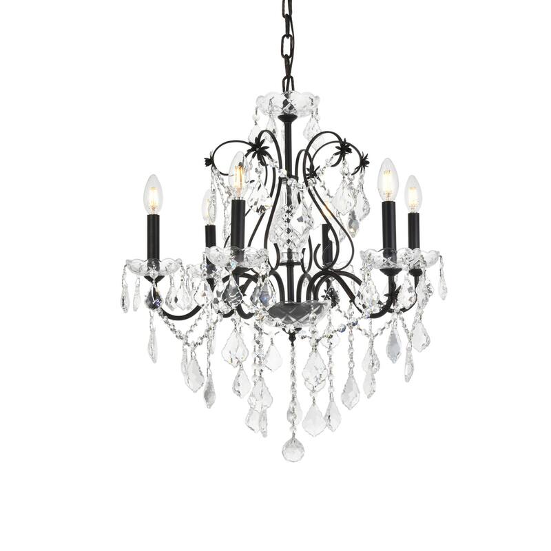 Fleur Illumination 6 light Dark Bronze Chandelier