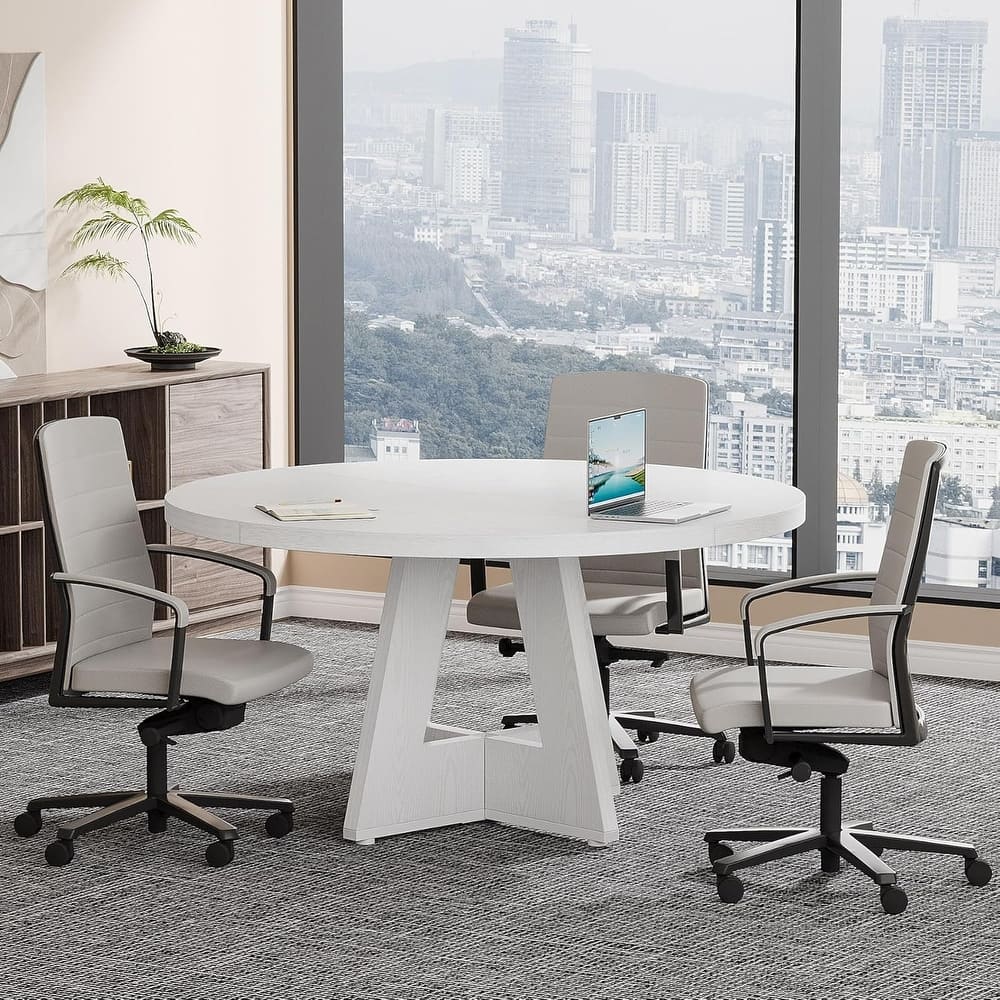 47-Inch Round Conference Table/Desk for Meeting/Seminar/Training Room