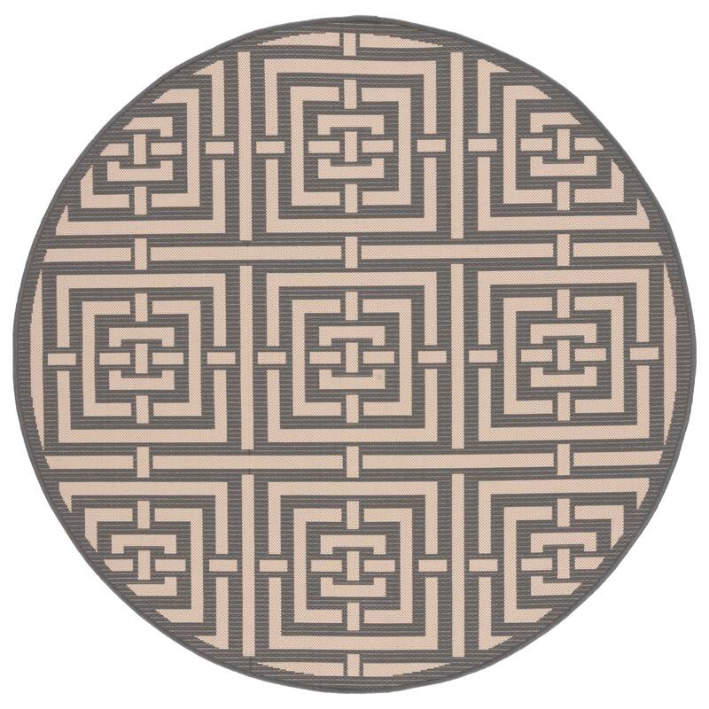 SAFAVIEH Courtyard Ginger Indoor/ Outdoor Waterproof Patio Backyard Rug