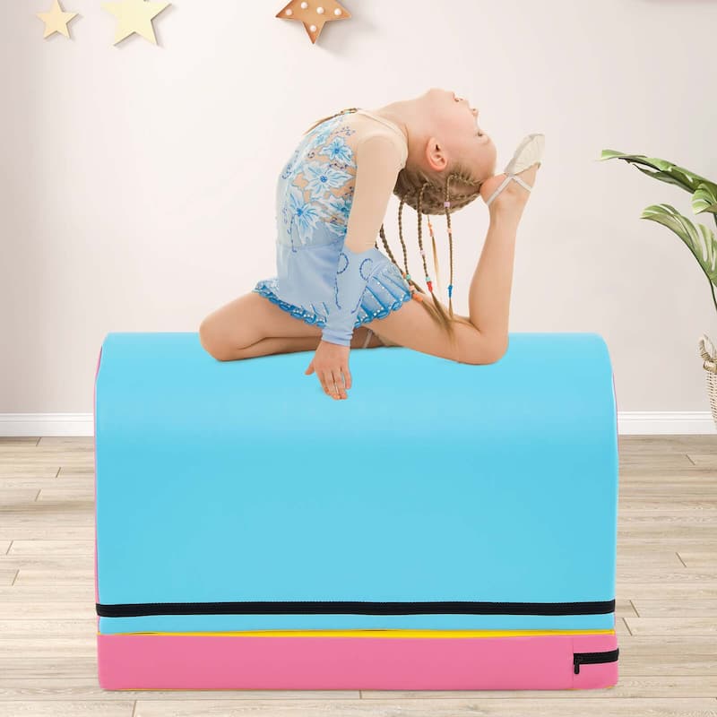 Costway Mailbox Tumbling Mat Gymnastics Vaulting Box with Detachable - See Details