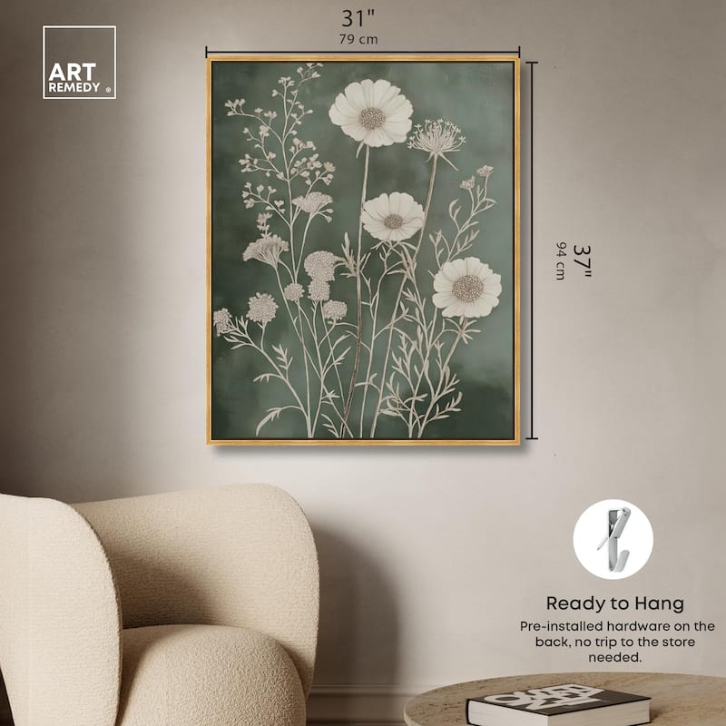 Airy Green Garden Canvas by Art Remedy
